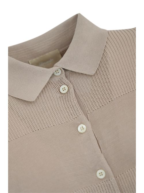 Cardigan stile polo Ostrica DRUMOHR | L1Z309 00001130